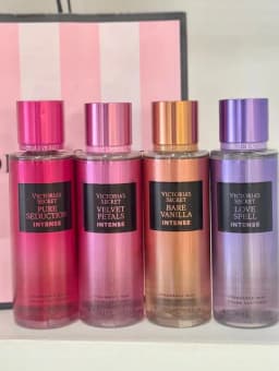 Victoria’s Secret Intense Fragrance Mist Set – Pure Seduction, Velvet Petals, Bare Vanilla & Love Spell
